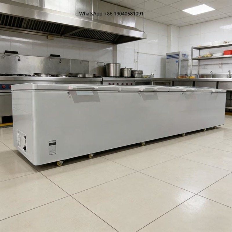 Commercial Chest Freezer - 2688 大型単温度帯業務用横型4ドアチェスト冷凍庫（大容量）