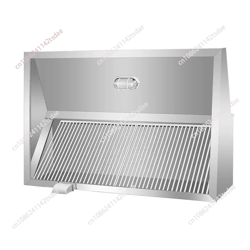 Range Commercial Kitchen - 厚みのあるステンレス製換気フード。業務用厨房、レストラン、食堂、家庭用。強力な吸引力で排気・浄化を行うレンジフード。