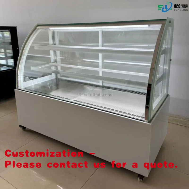 カスタムステンレス製ケーキショーケース冷却ペストリーディスプ - Commercial Chest Freezer のレビューと価格