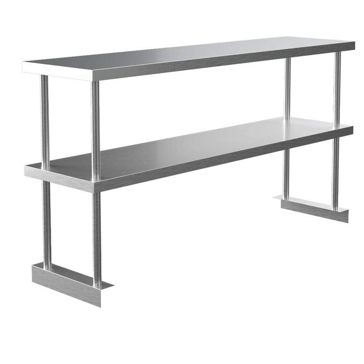 業務用ステンレス製作業台トップシェルフプレップワークベンチテ - Commercial Kitchen Worktops のレビューと価格